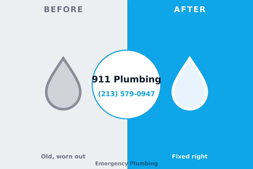 Before and after: plumbing repair Westmoreland, TN